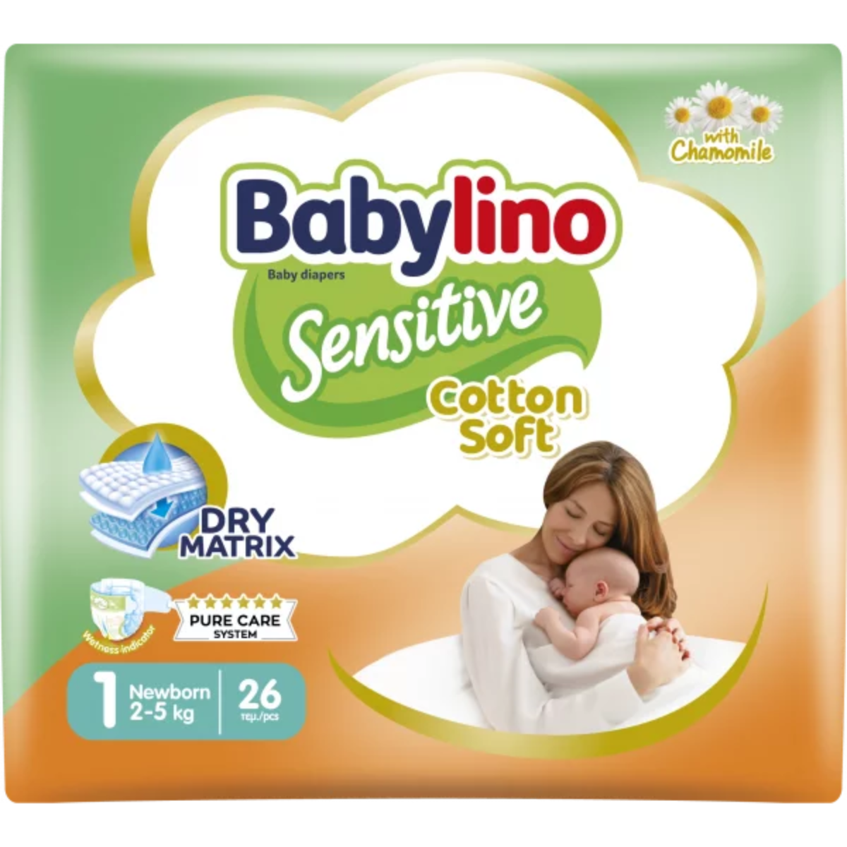 DIAPERS BABYLINO SENSITIVE N1 2-5KG (LISTA N PIETRO GAMBARETTO)