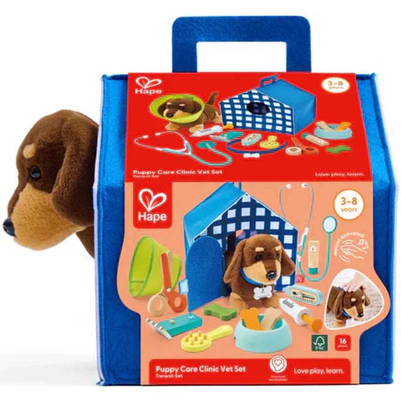 hape e3229 Set veterinario della clinica dei cuccioli
