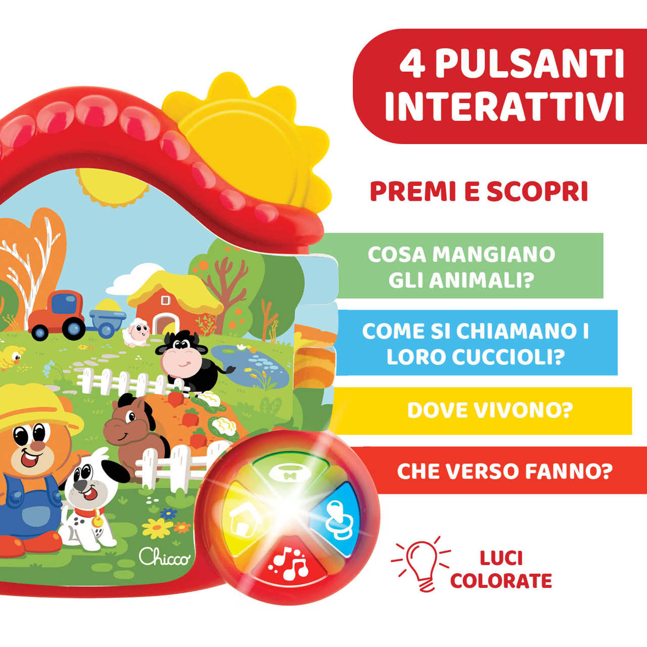 Chicco Libro della Fattoria Gioco Bilingue