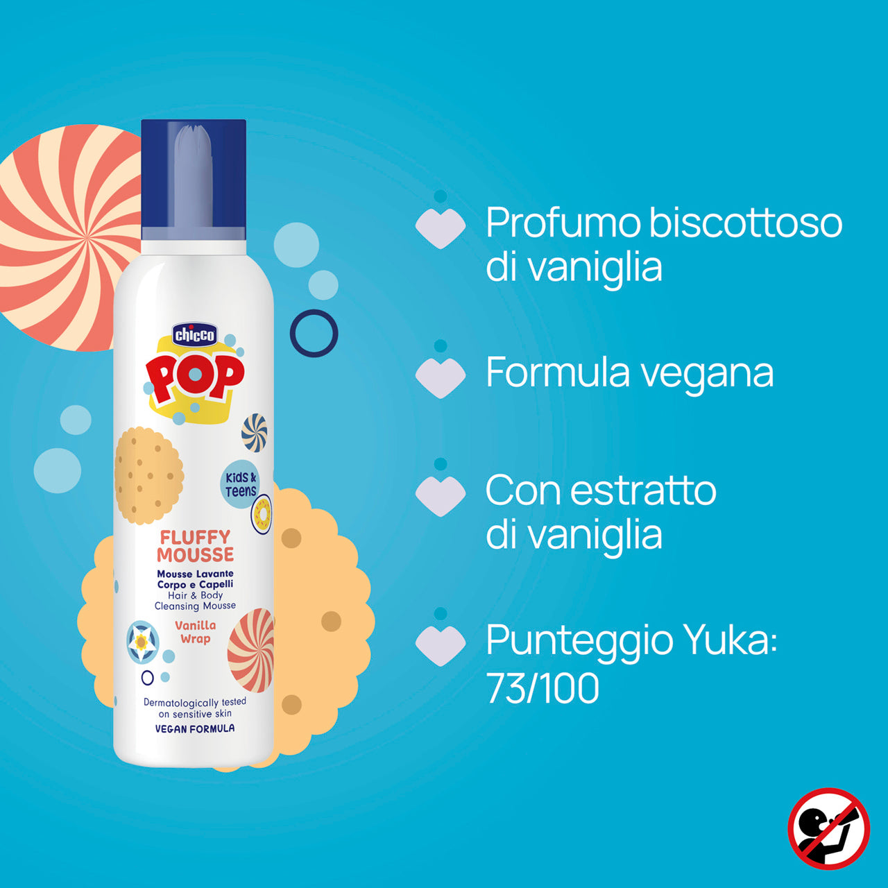 CHICCO FLUFFY MOUSSE LAVANTE VANILL 200ML