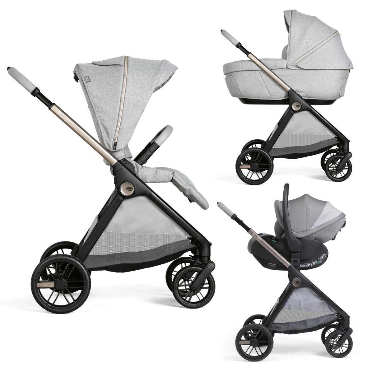 Trio Chicco Bellagio 2 Lunar Rock OneTouch
