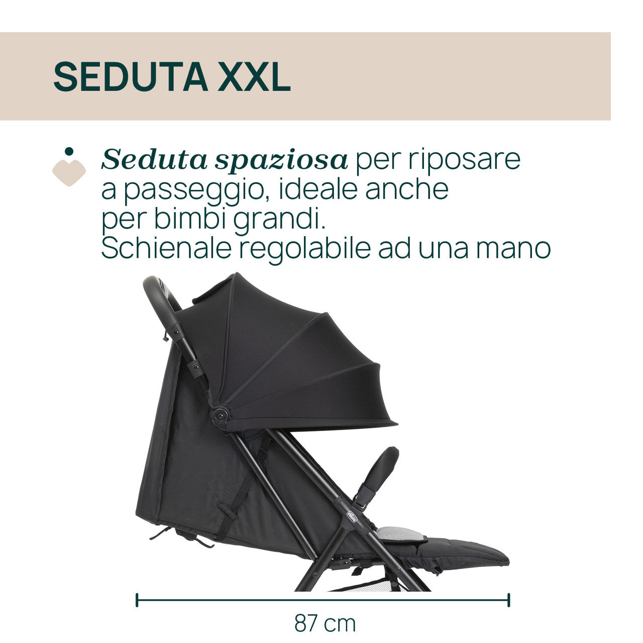 CHICCO PASSEGGINO TAORMINA CHARCOAL