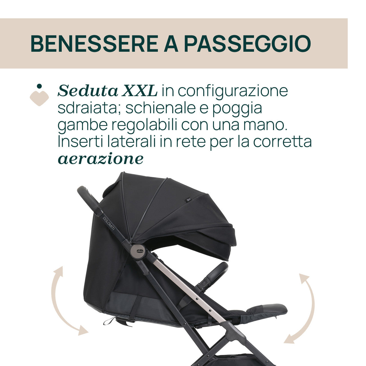 CHICCO PASSEGGINO DOLOMITI CHARCOAL