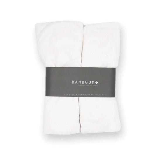 Bamboom copri materasso per culla 2pz 80x40cm - lenzuolo con angoli (lista n Andrea e Giada)