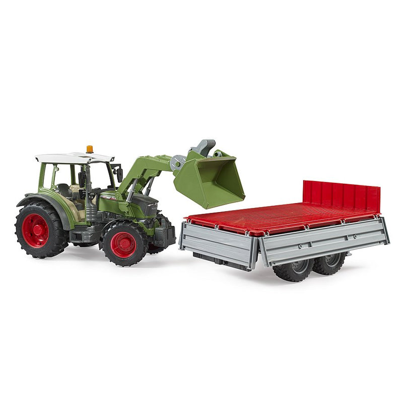 BRUDER 02182 Trattore Fendt Vario 211 con benna e rimorchio