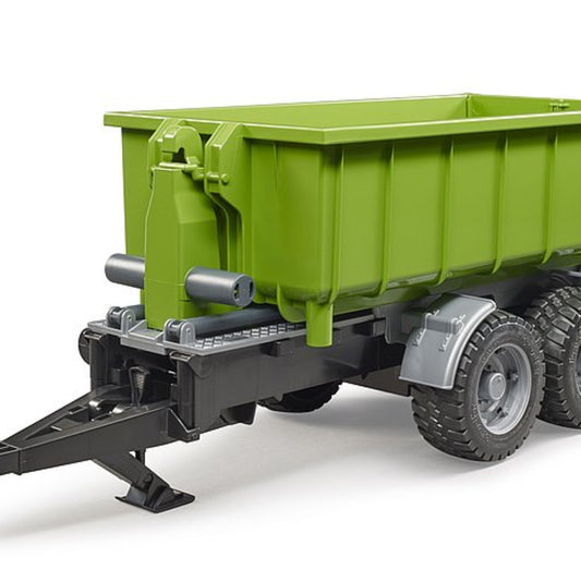 BRUDER Rimorchio per trattori con container ribaltabile 02035