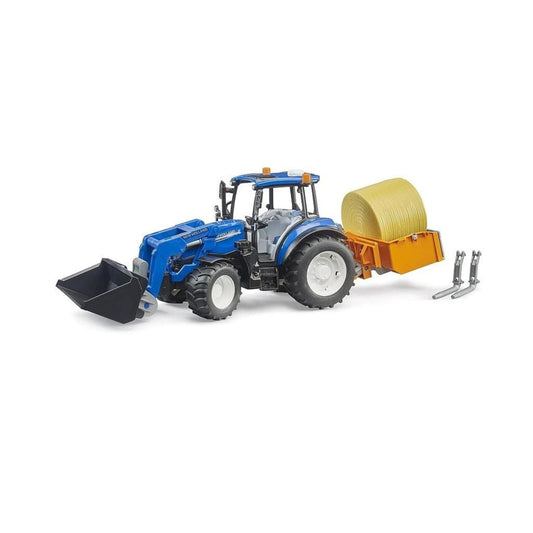 BRUDER 02187 TRATTORE NEW HOLLAND T5 120 WITH FL