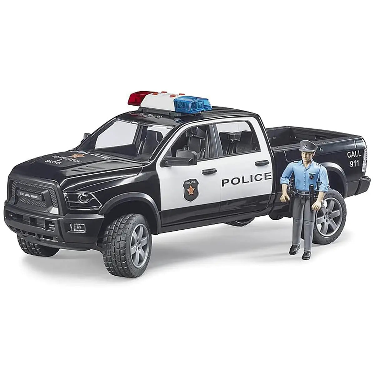 bruder 02505 RAM 2500 Polizia con poliziotto