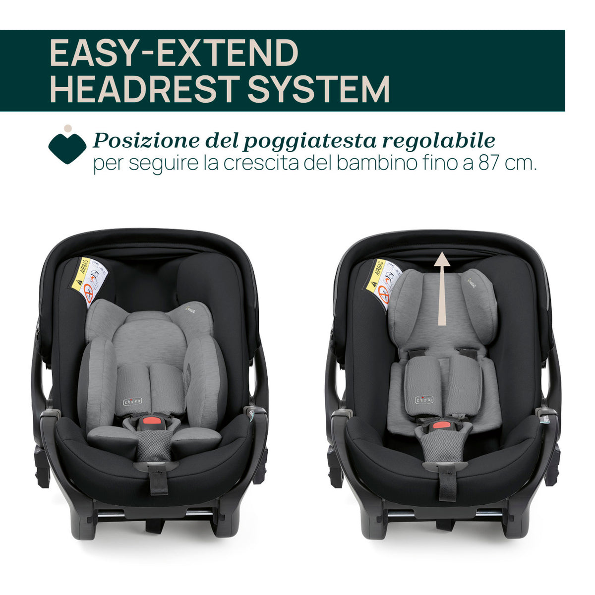 Trio Chicco Bellagio 2 Black Satin OneTouch