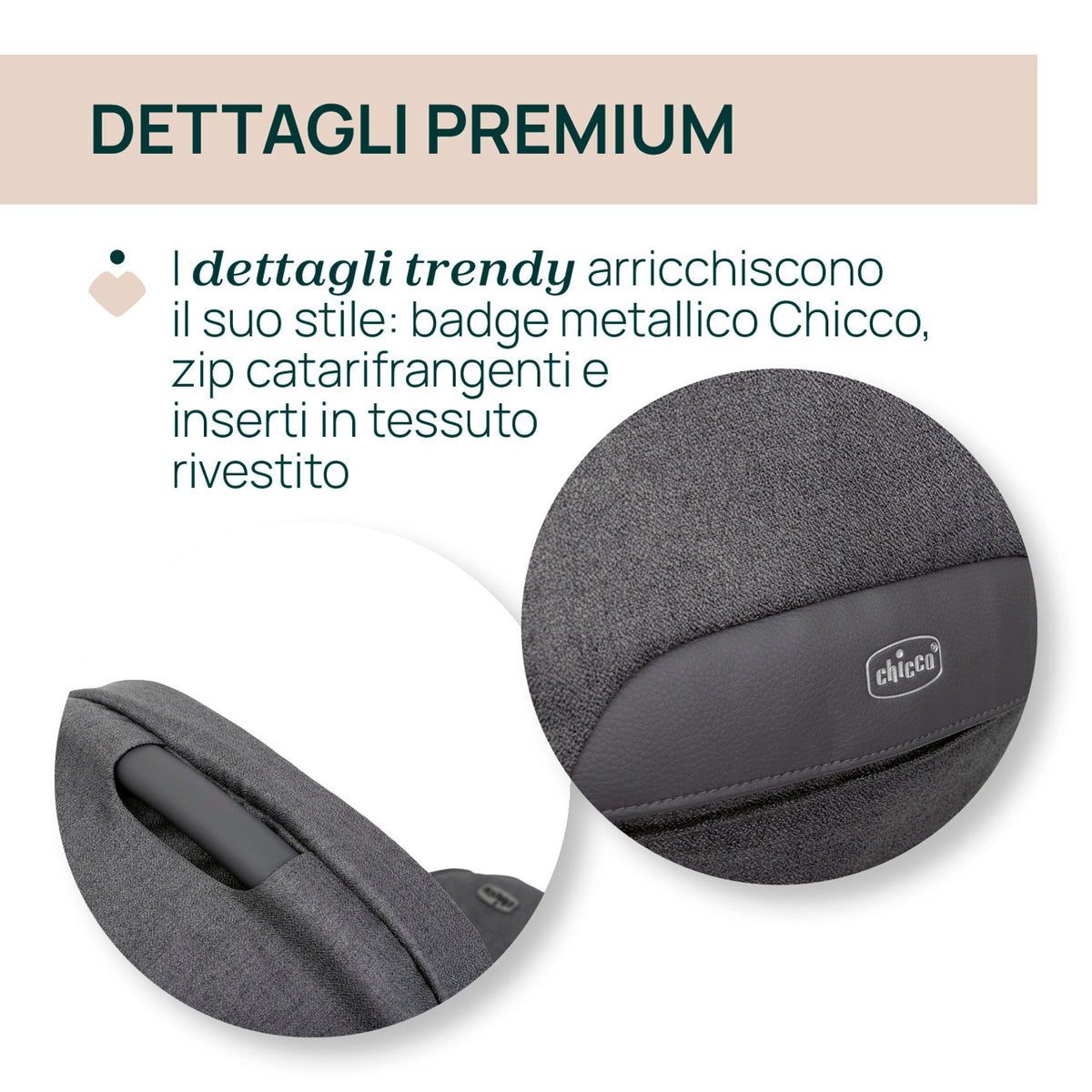 Trio Chicco Bellagio 2 Black Satin OneTouch