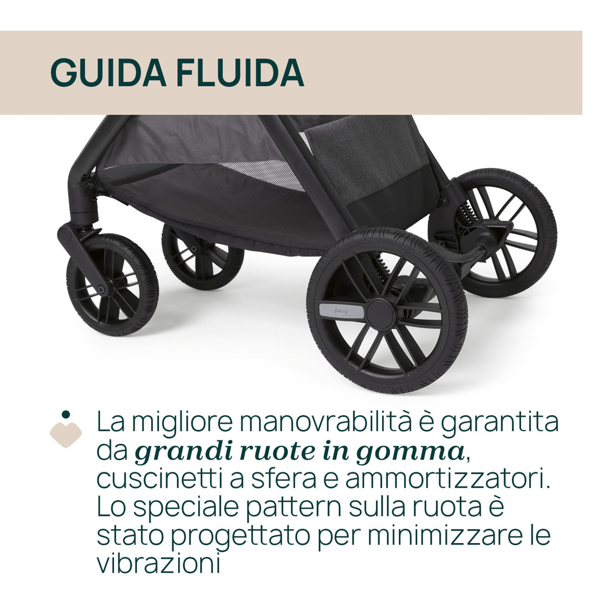 Trio Chicco Bellagio 2 Black Satin OneTouch