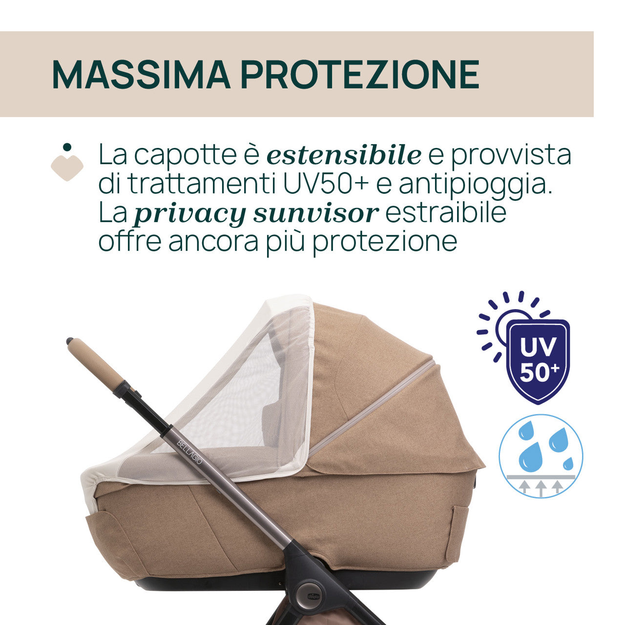 CHICCO TRIO BELLAGIO 2 CARAMEL CON FIRST SEAT