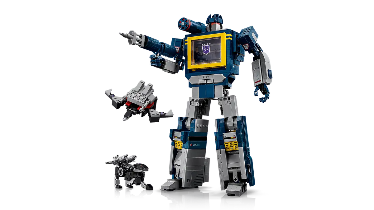 LEGO 10358 Transformers: Soundwave iconico Decepticon Soundwave