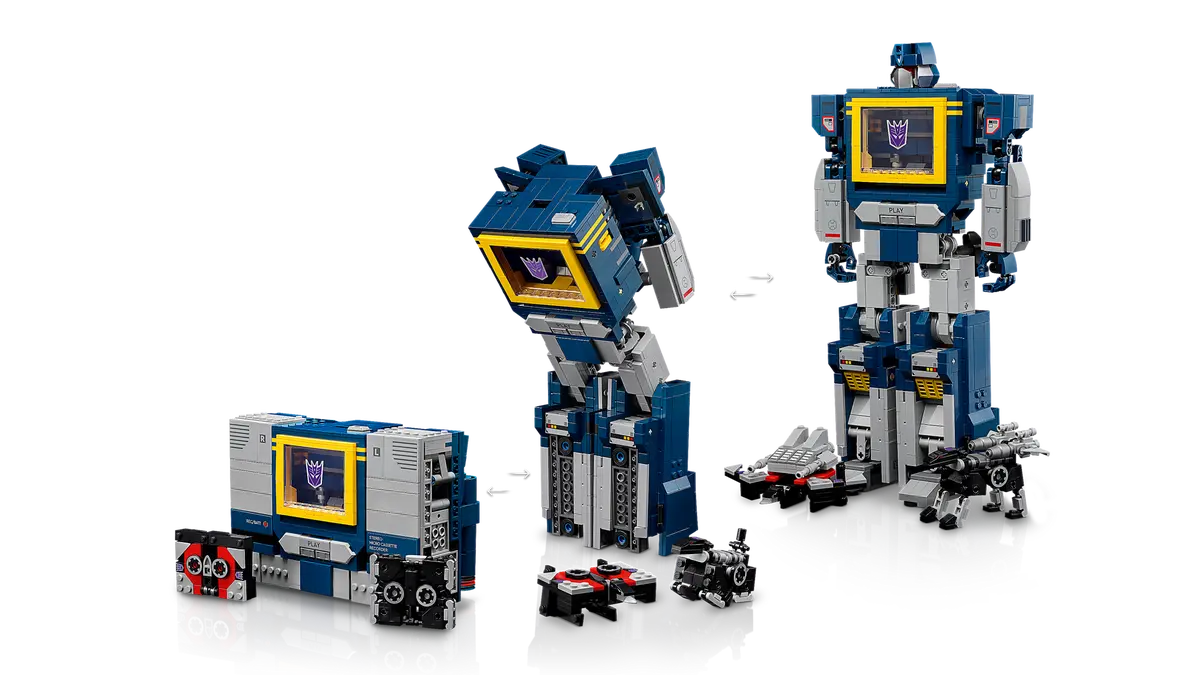 LEGO 10358 Transformers: Soundwave iconico Decepticon Soundwave