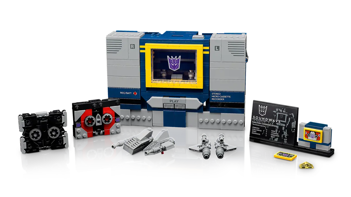 LEGO 10358 Transformers: Soundwave iconico Decepticon Soundwave