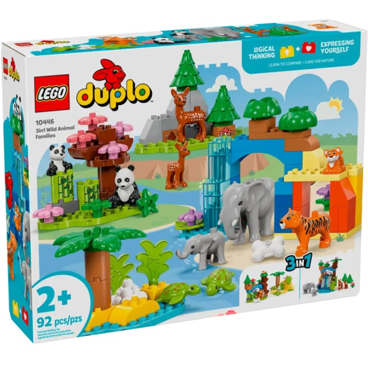 LEGO DUPLO 10446 Town Famiglie di animali 3 in 1