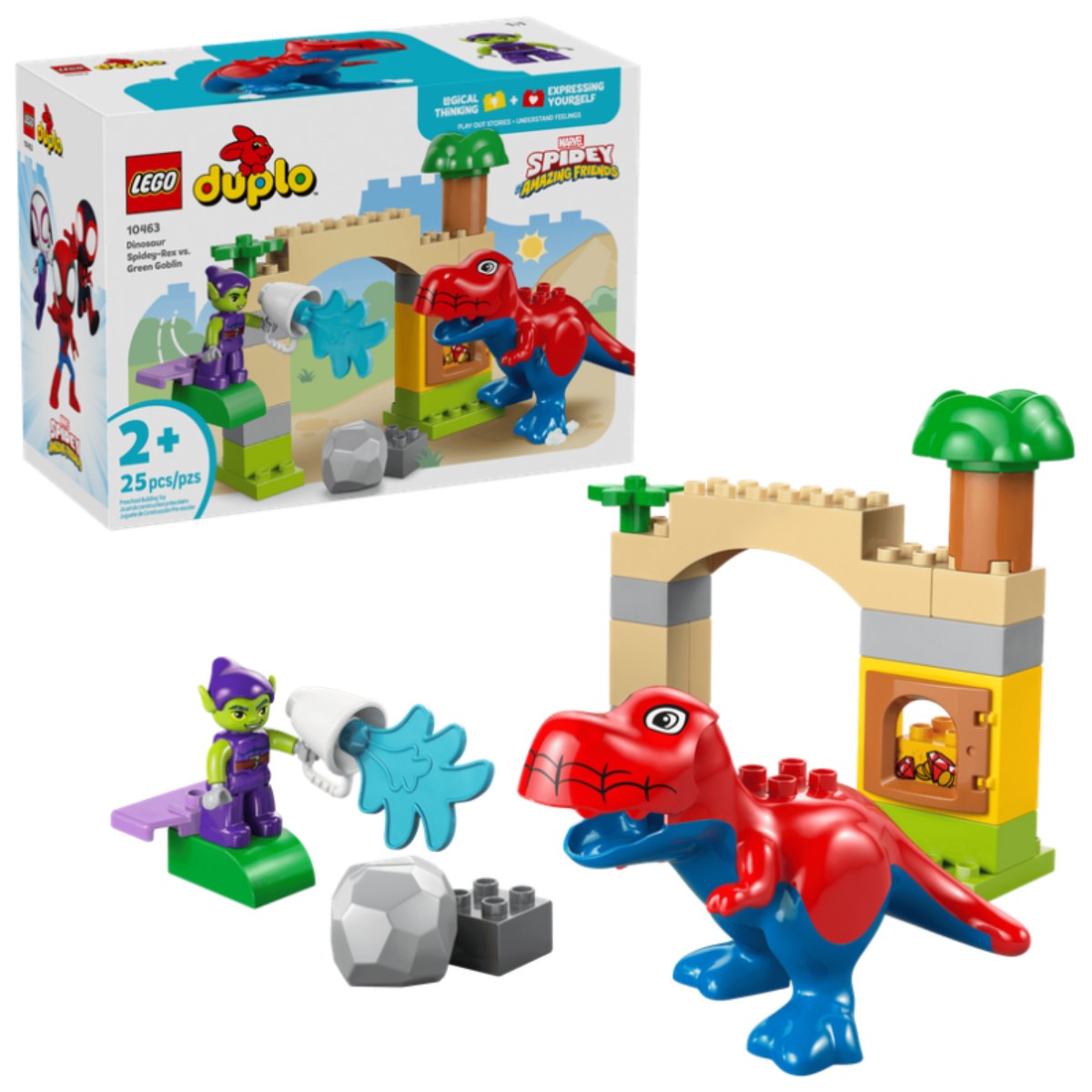 LEGO 10463 Dinosauro Spidey-Rex vs. Goblin
