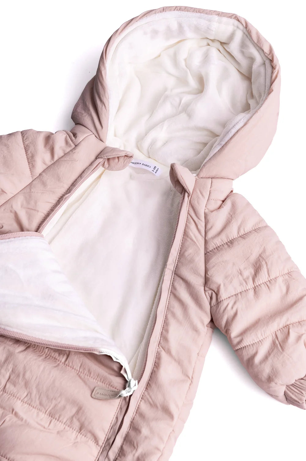 Bamboom Tuta da Neve Winter Blush con Cappuccio – 12–18 Mesi