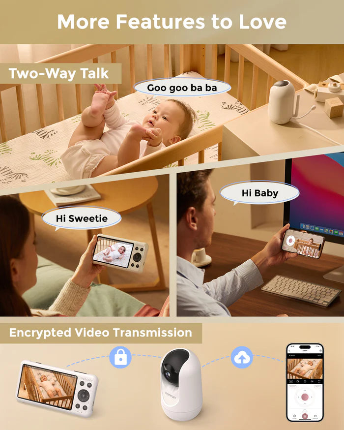 VIDEO BABY MONITOR BM04 5,5 INCH