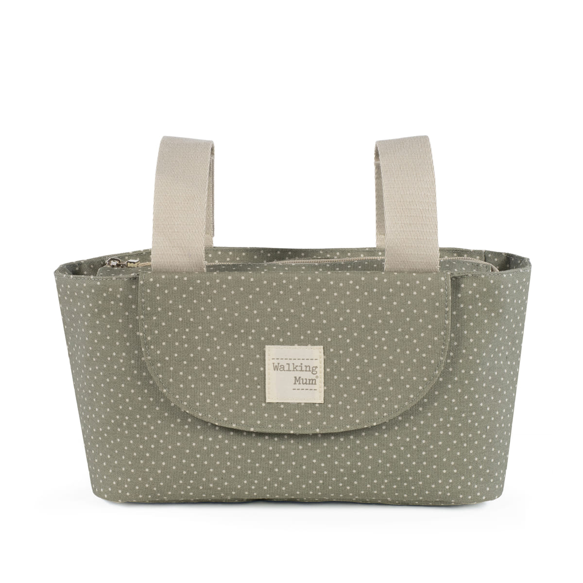 Organizer Bag Polka Dot Poppy moss