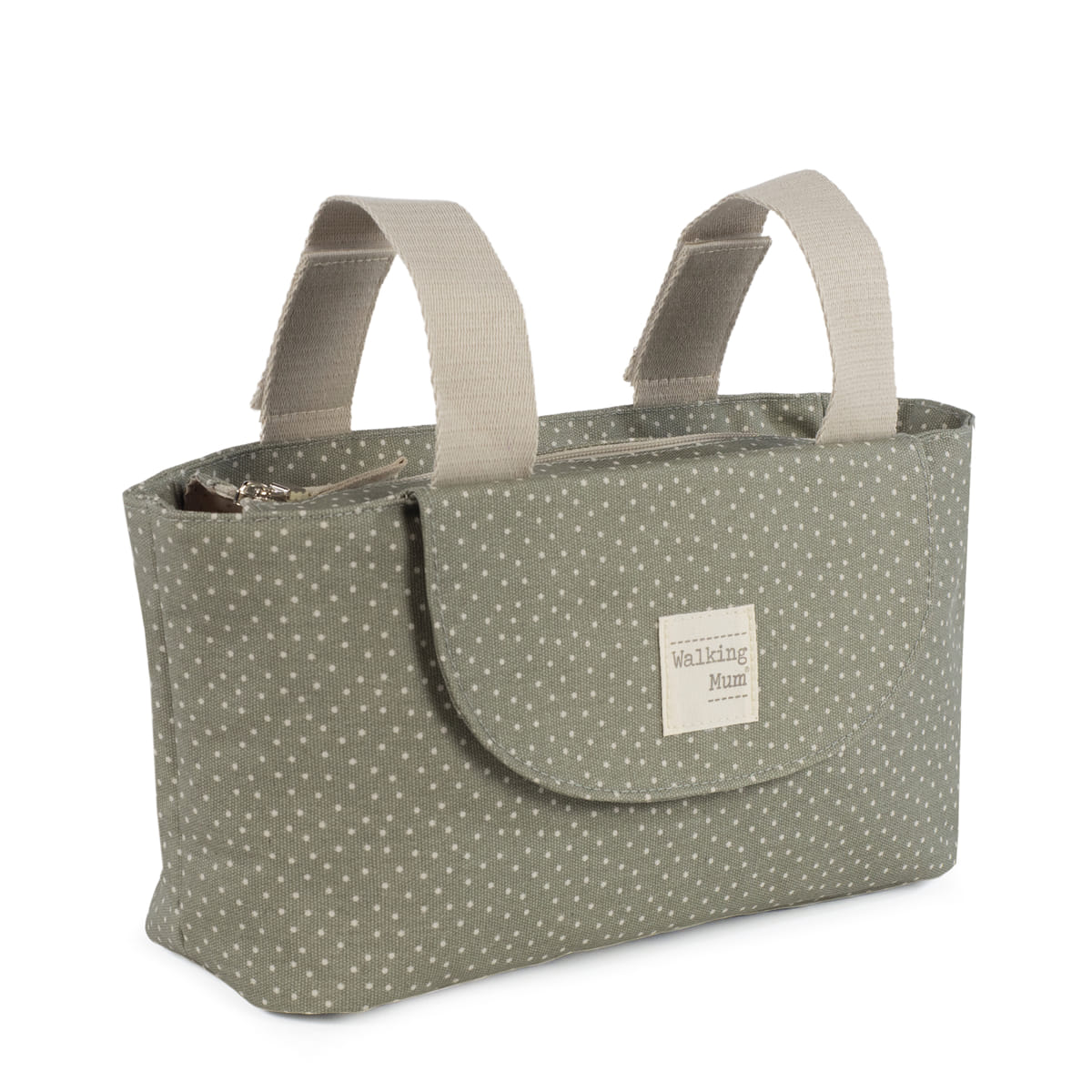 Organizer Bag Polka Dot Poppy moss