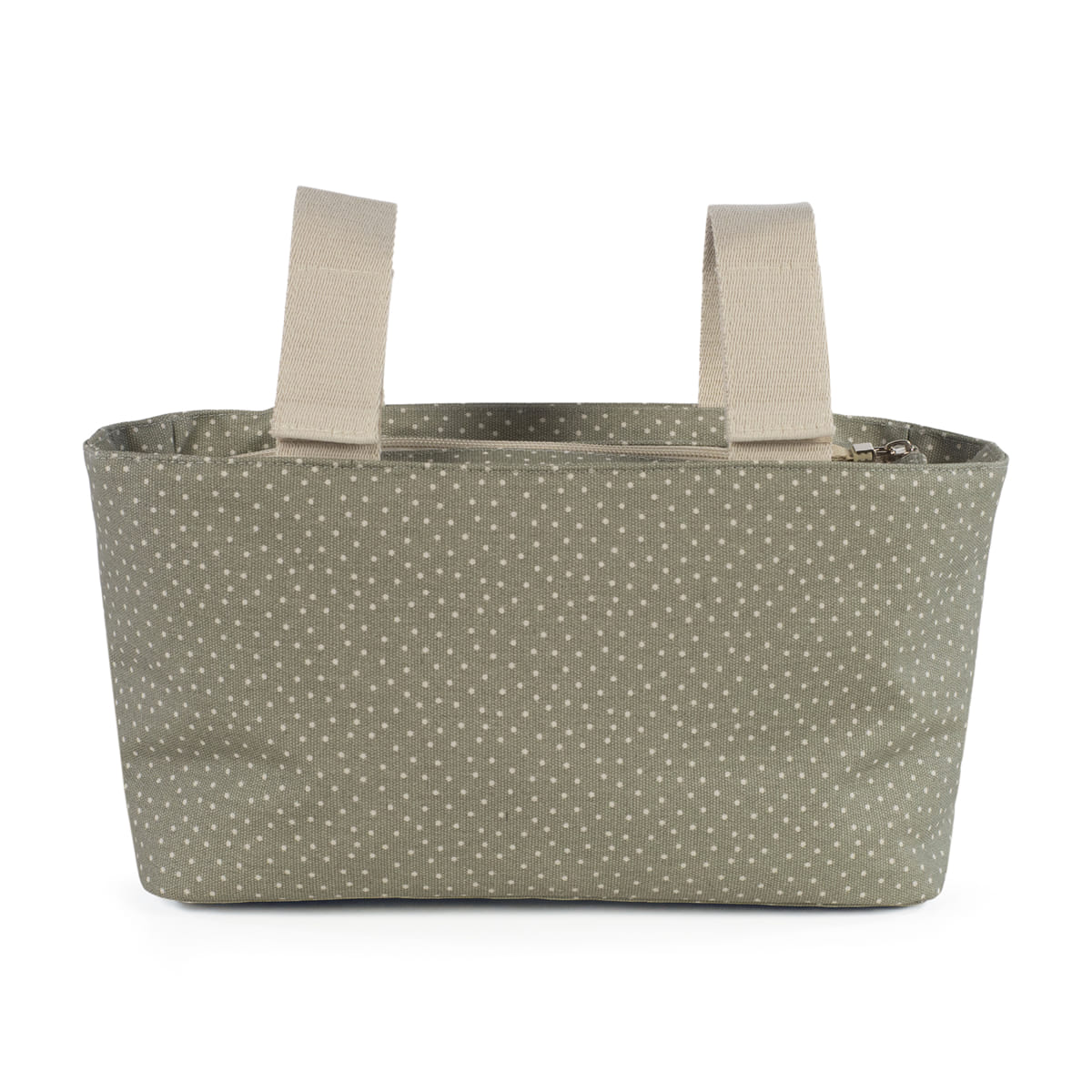 Organizer Bag Polka Dot Poppy moss