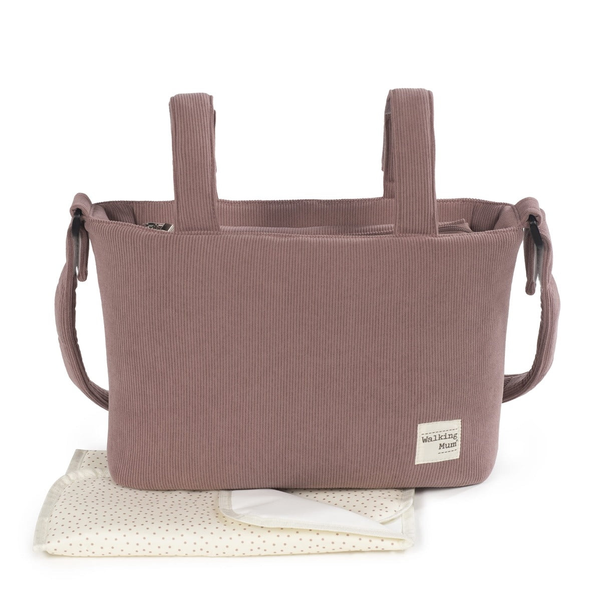 Corduroy Changing Bag Gala cerise