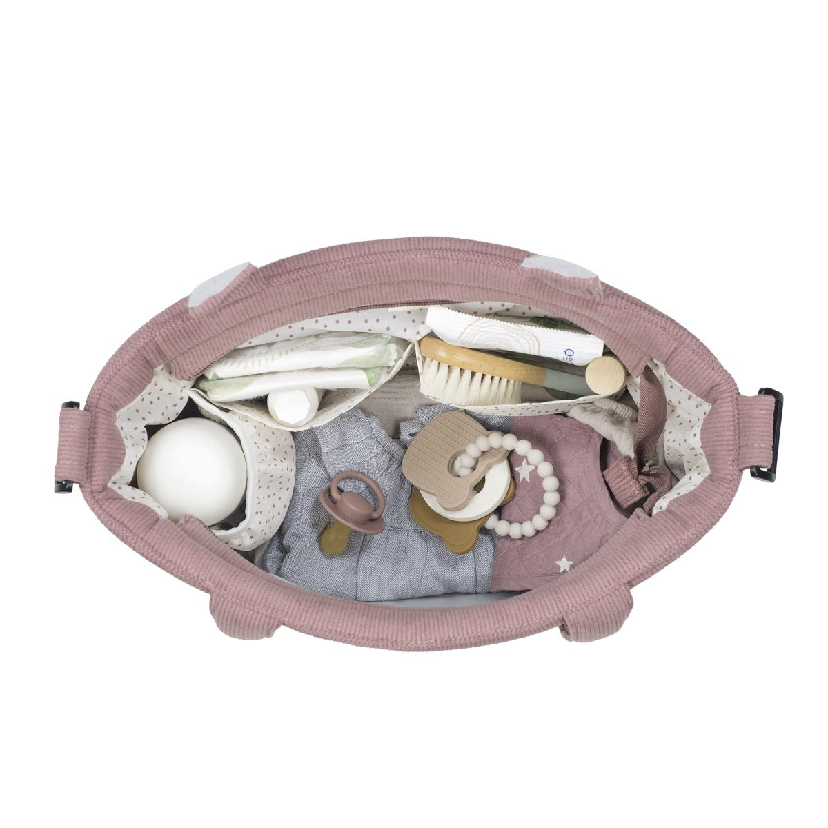 Corduroy Changing Bag Gala cerise
