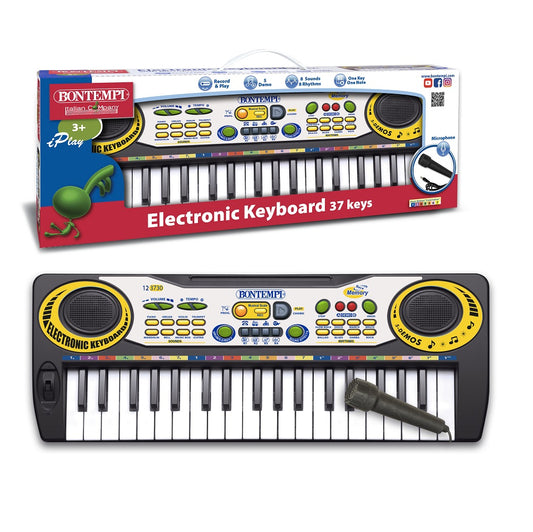 bontempi 123730 tastiera elettr. 37 tasti passo midi con microfono