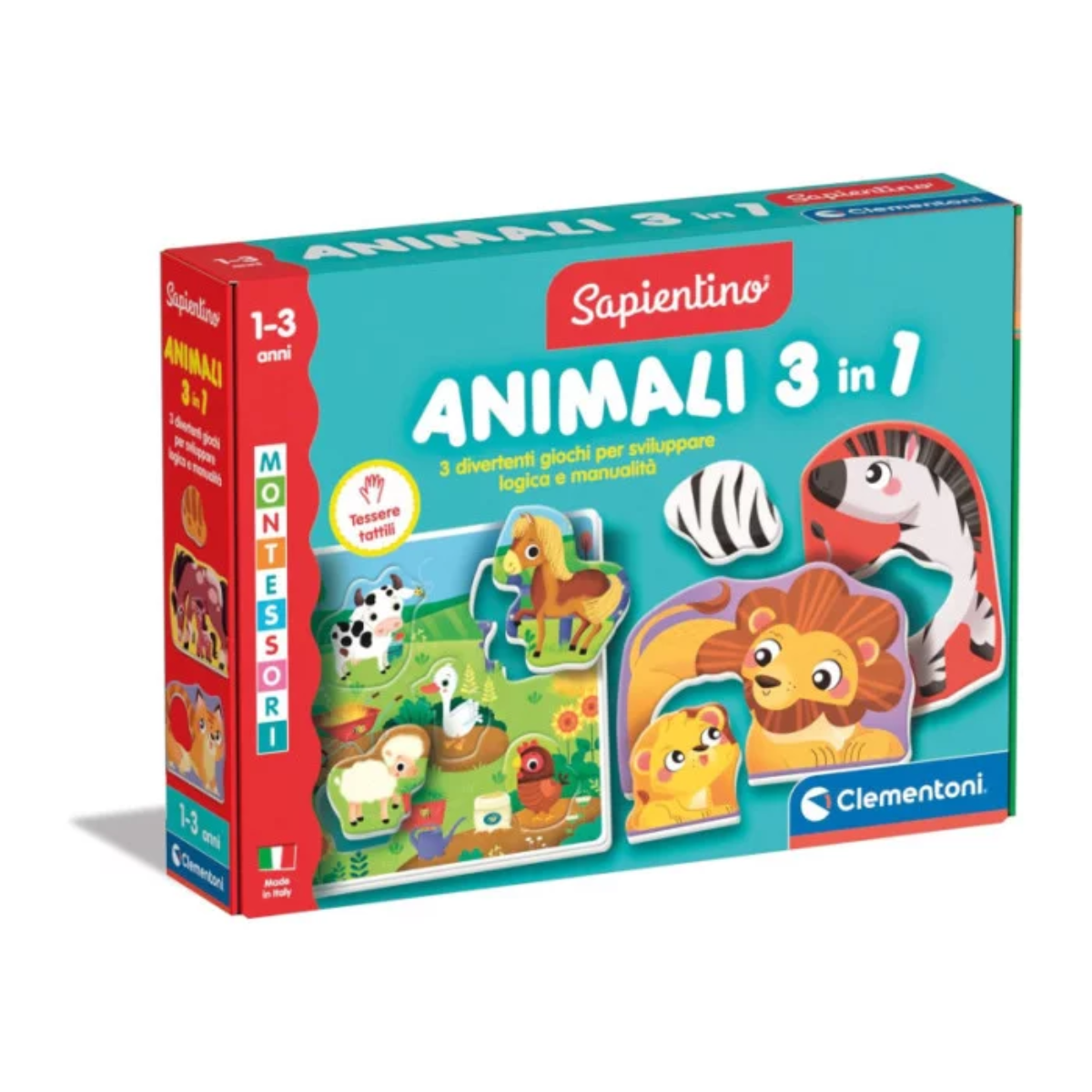 MONTESSORI BABY - GLI ANIMALI 3 IN 1 16460