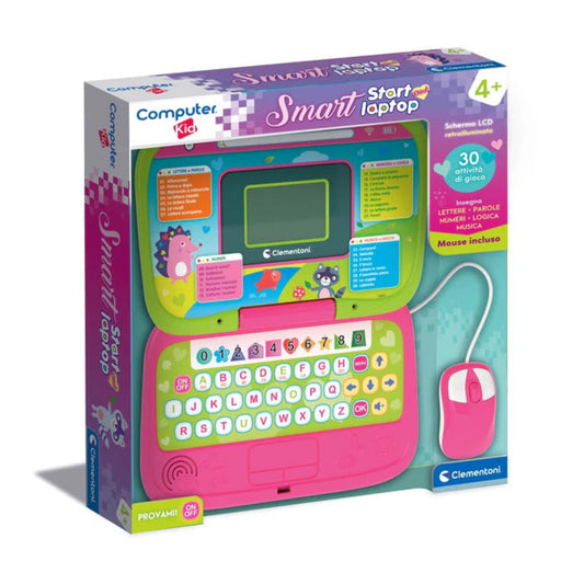 CLEMENTONI 168835 Smart Start Laptop - Pink 4+