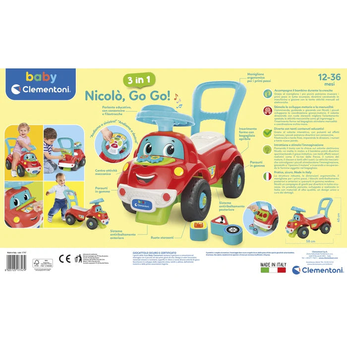 CLEMENTONI NICOLO' GO GO 3 IN 1
