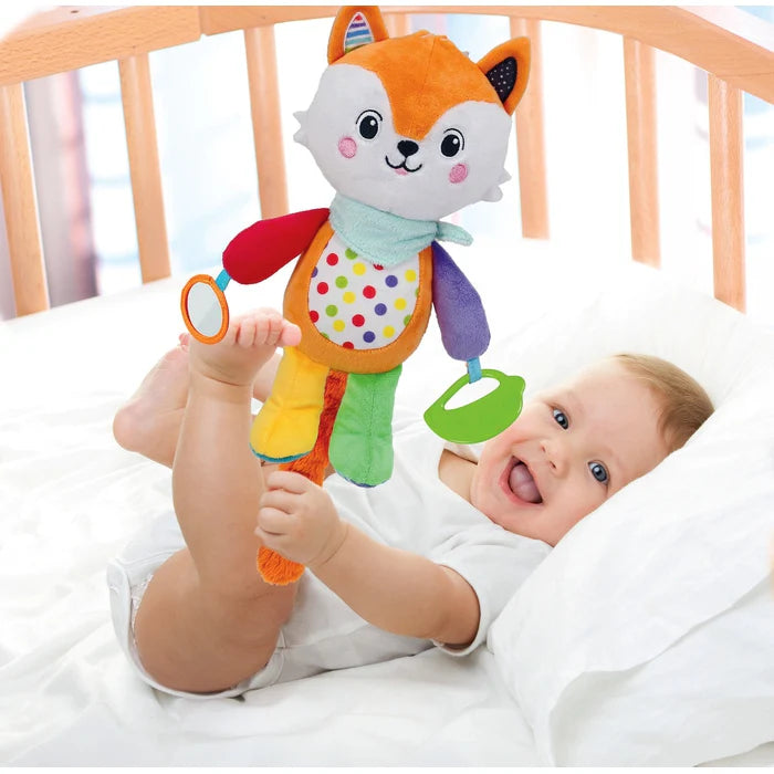 CLEMENTONI 17623 Travel Plush with Clamp Fox