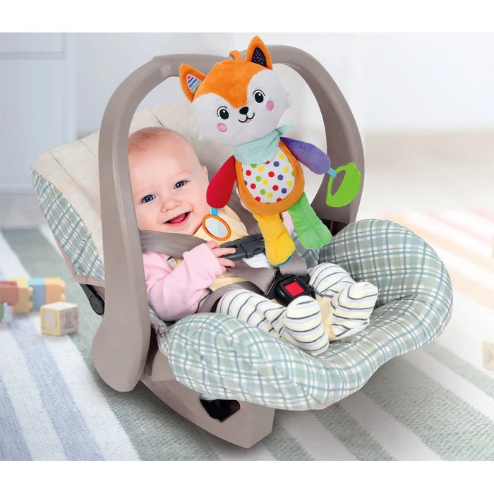CLEMENTONI 17623 Travel Plush with Clamp Fox