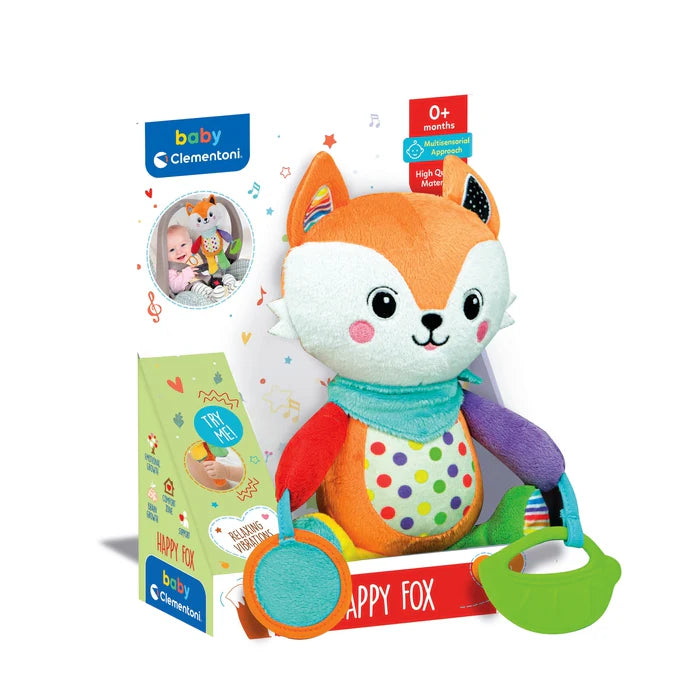 CLEMENTONI 17623 Travel Plush with Clamp Fox