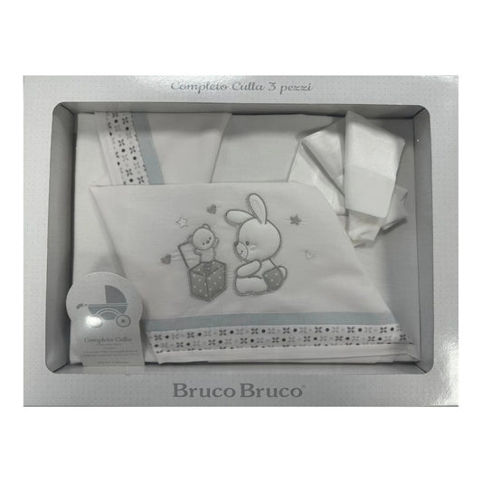 Set culla 3 pz grigio pinguini (Lista n Leonardo - 12480)