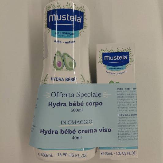 MUSTELA LATTE CORPO 500 ML + HYDRA 40 ML (LISTA N VALE E MARCO 12408)