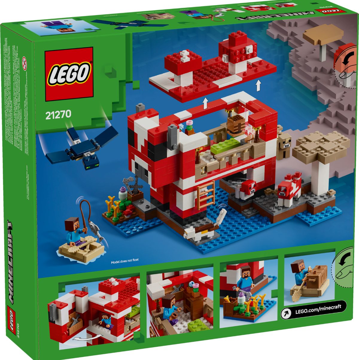 lego 21270 Minecraft La casa del Mooshroom