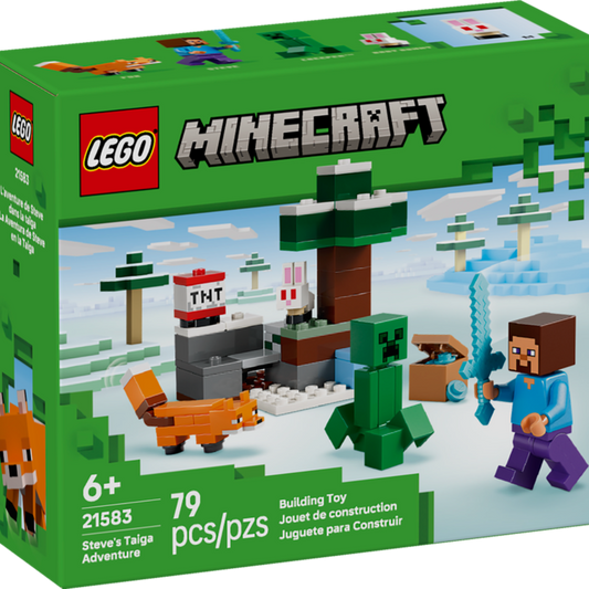 LEGO 21583 Avventura di Steve nella taiga