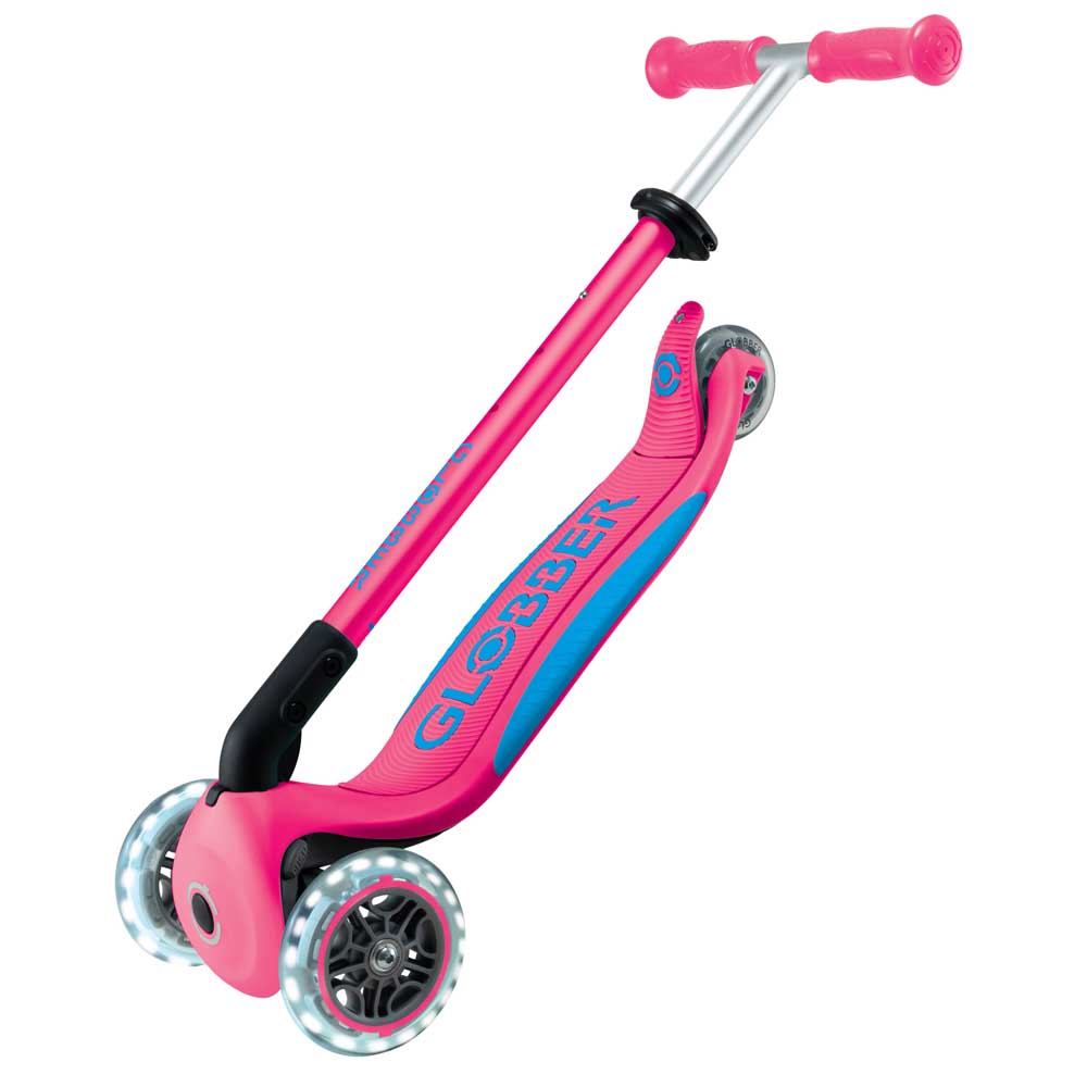 Globber - Primo Foldable Plus Light - Fuchsia-Sky Blue