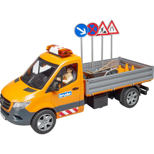 BRUDER 02677 MB SPRINTER LAVORI STRADALI