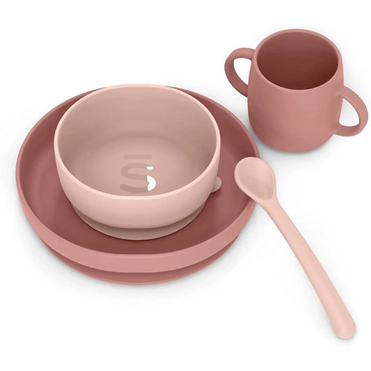 SUAVINEX ESSENCE SET SVEZZAMENTO SILICONE ROSA