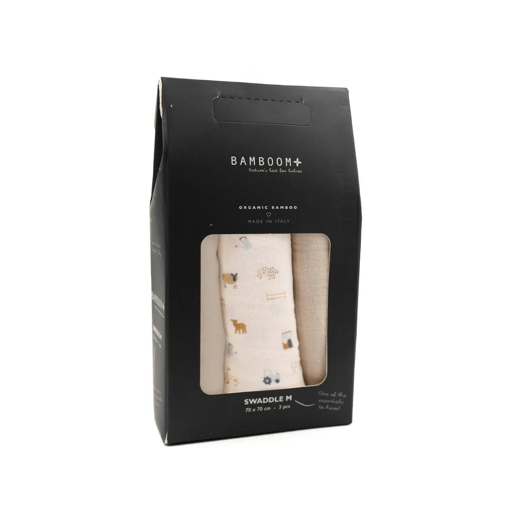 SWADDLE MUSLIN MEDIUM FARM BAMBOOM (lista n M&J - 12599)