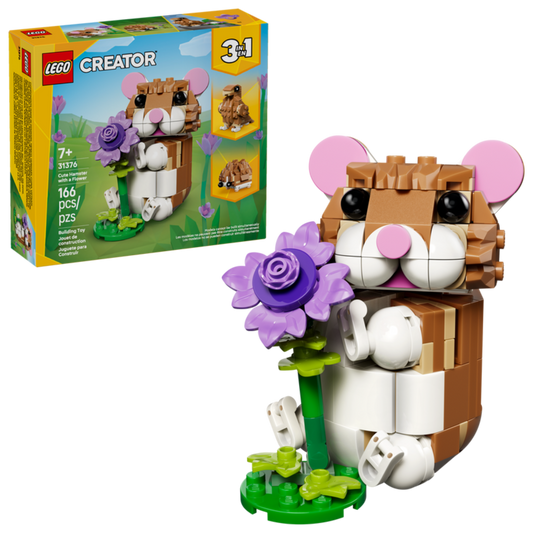 LEGO 31376 Simpatico criceto con fiore
