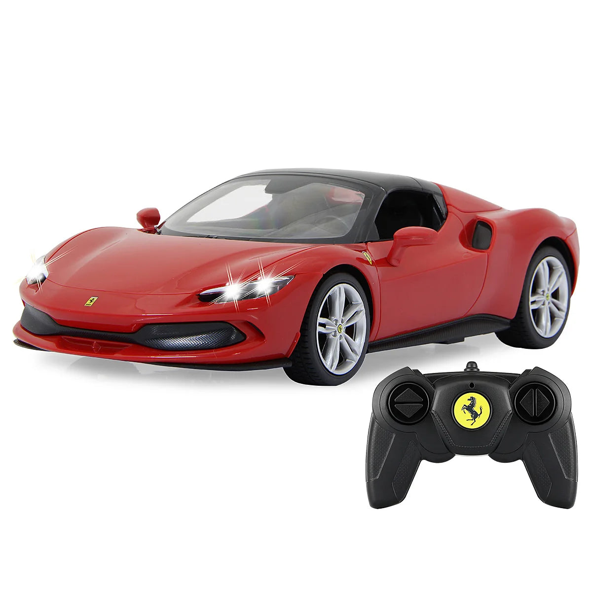 JAMARA 402161 Ferrari 296 GTS 1:16 Rossa 2,4GHz