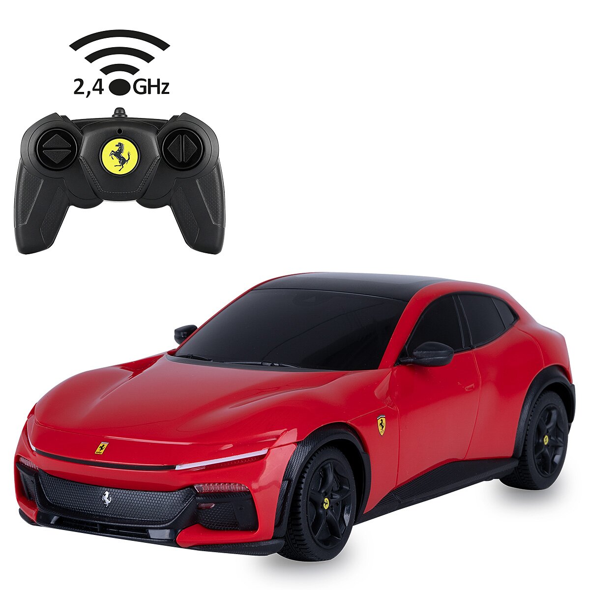 JAMARA 402255 Ferrari Purosangue 1:24 rosso 2,4GHz