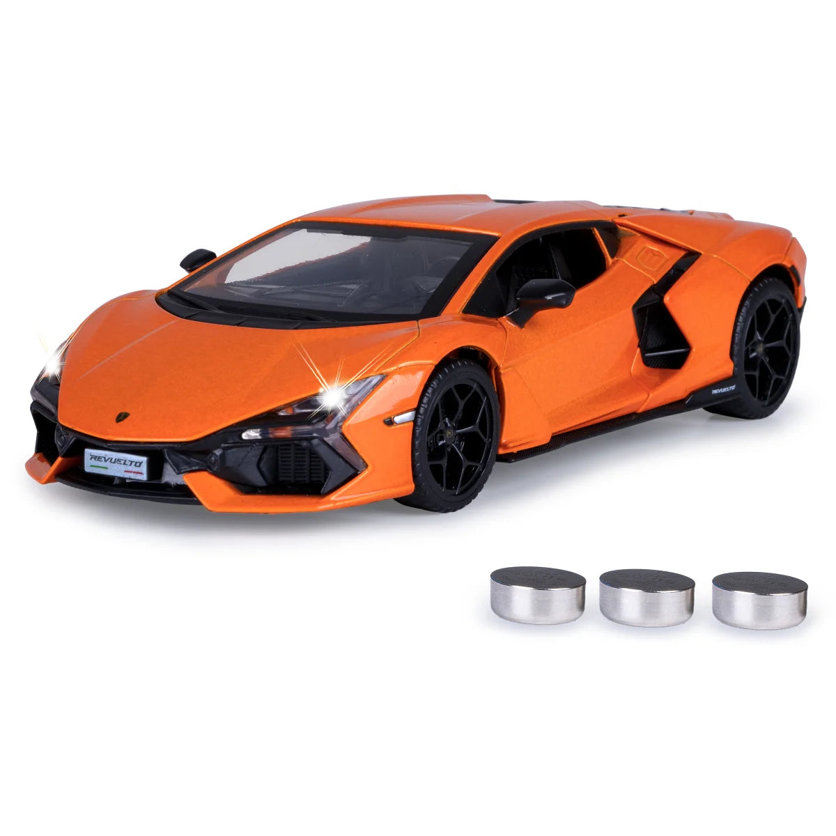 Lamborghini Revuelto Diecast 1:32 arancione incl. Pile a bottone