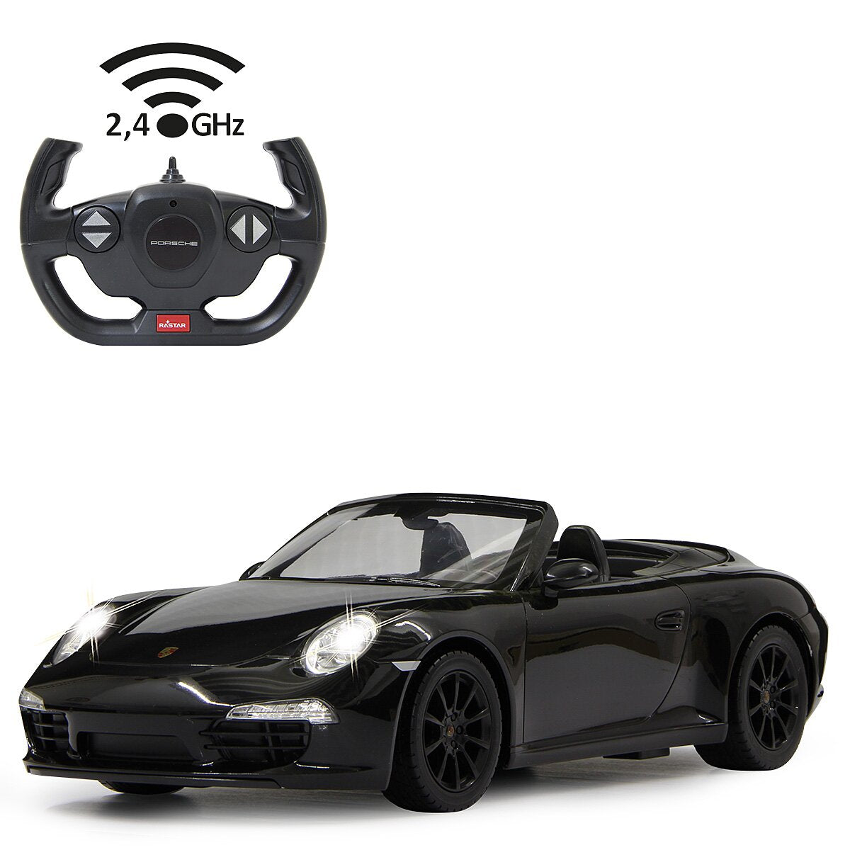 Porsche 911 Carrera S RDC 403085 1:12 nero 2,4GHz