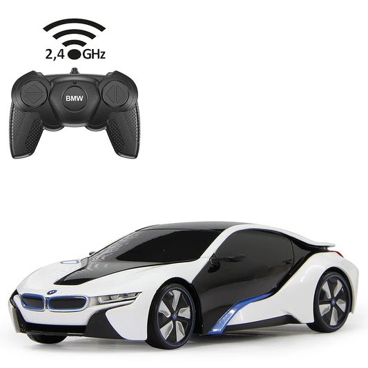 JAMARA BMW I8 1:24 BIANCO RADIOCOM. 2,4 GHZ