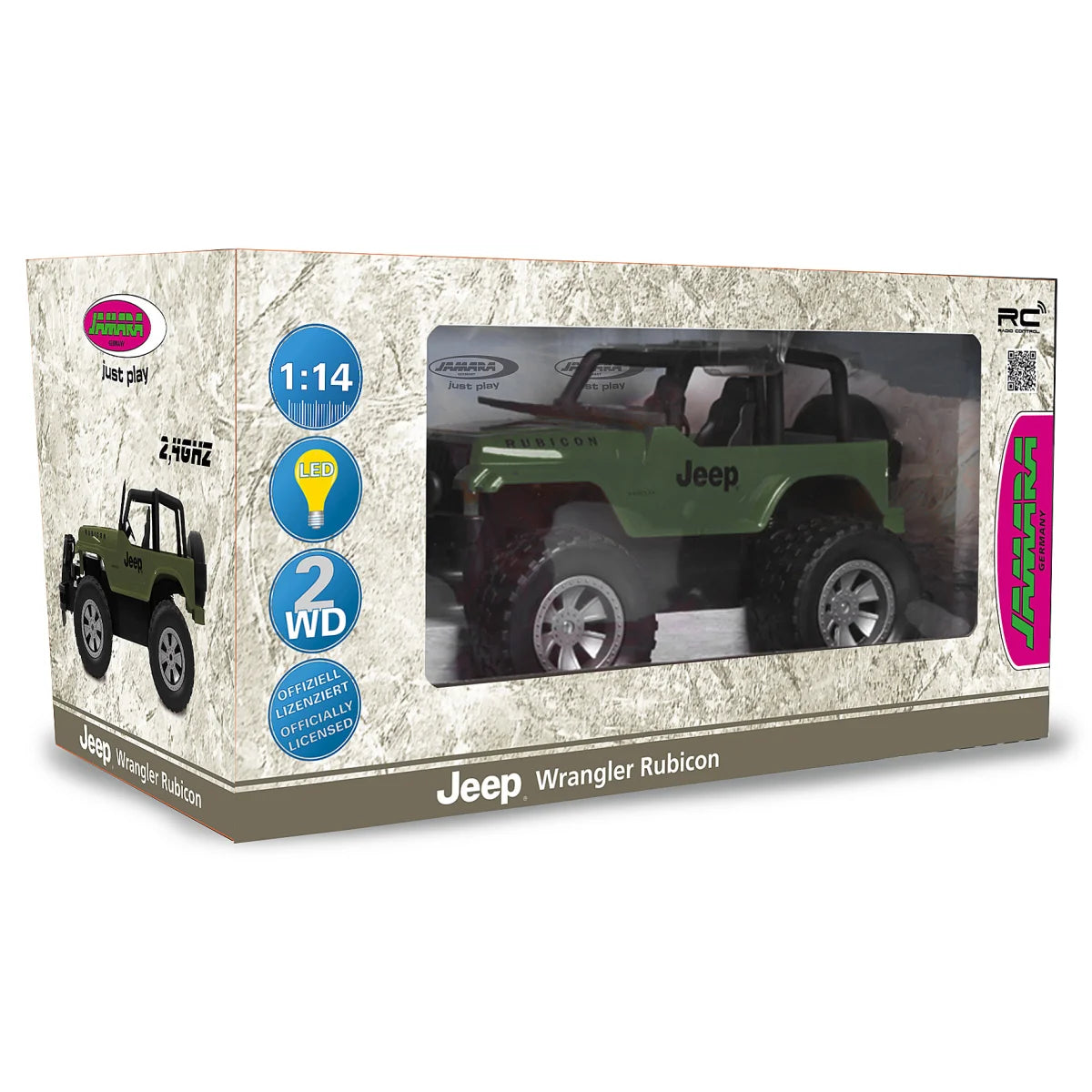 Jeep Wrangler Rubicon RDC 405054 1:14 verde oliva 2,4GHz